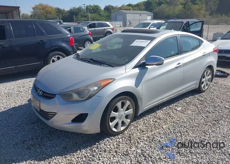 2012 Hyundai Elantra Limited (Ulsan Plant) из США, поврежденный, VIN KMHDH4AE1CU367381